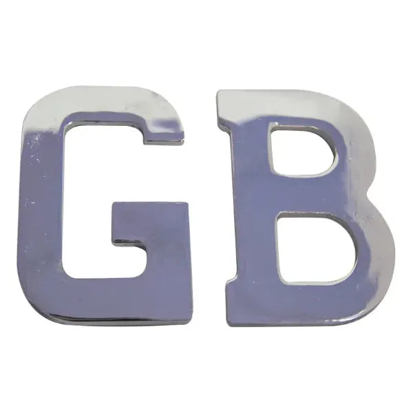 Mountney Classic Stainless Steel GB Letters - Self Adhesive - Bulk Pac